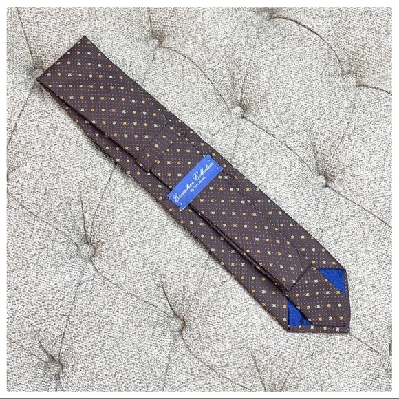 😎Executive Collection by Tom James Brown Silk Tie😎 - Picture 5 of 10